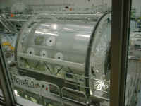 Componets of the International Space Center being assembled