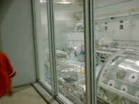 Componets of the International Space Center being assembled