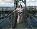 Crossing over to the other side at the top