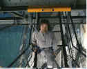 Comming up the stairs on the way out