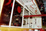 View down into engine room from upper deck